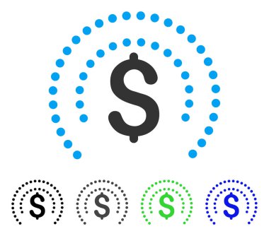 Mali küre kalkan düz simgesi