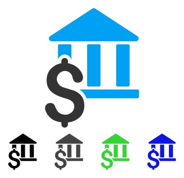 Kütüphane düz simgesi ödemek