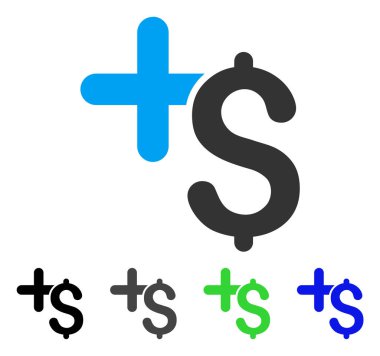 Tıp düz simgesi ödemek