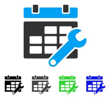 Takvim Seçenekleri düz simgesi