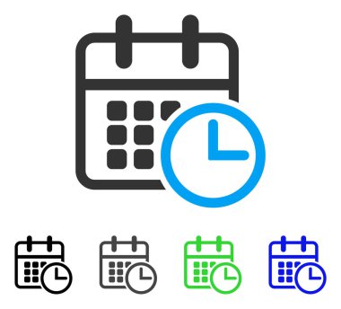 Uçus tarifesi düz simgesi