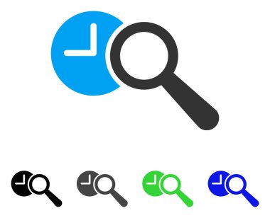 Zaman düz simgesini bulun