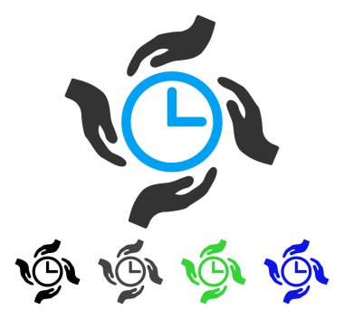 Zaman bakım düz simgesi