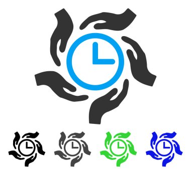 Zaman bakım düz simgesi