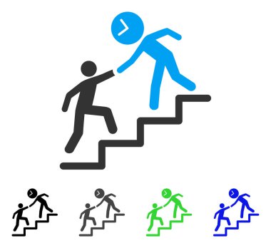 Zaman Yöneticisi Yardım düz simgesi