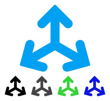 Yön türevleri düz simgesi