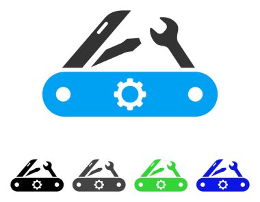 Swiss Knife düz simgesi