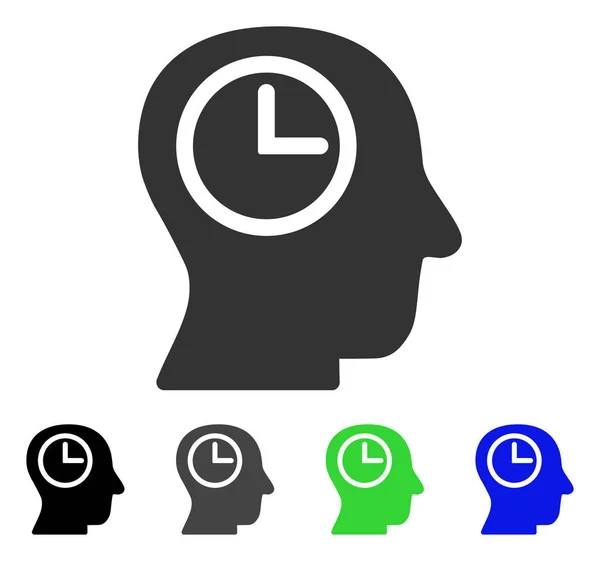 Time Manager Flat Icon — Stock Vector
