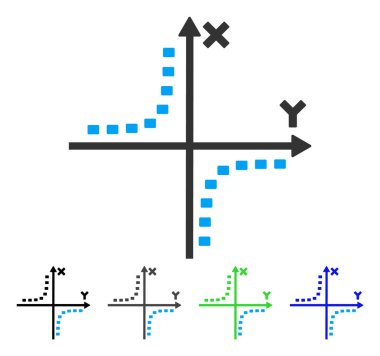 Noktalı Hiperbol arsa düz simgesi