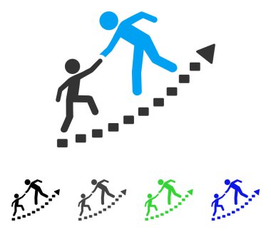 Eğitim ilerleme düz simgesi