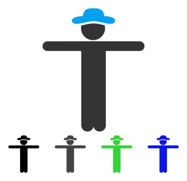 Beyefendi Scarescrow düz simgesi