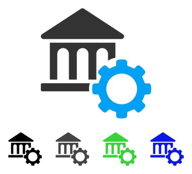 Banka seçenekleri düz simgesi