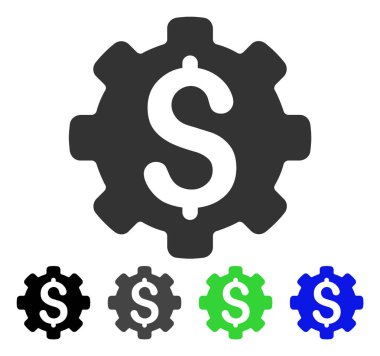 Endüstriyel sermaye düz simgesi