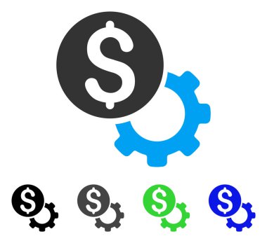 Ödeme araçları düz simgesi