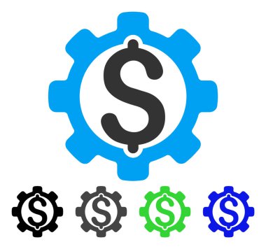 Ödeme seçenekleri düz simgesi