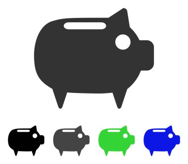 kumbara düz simgesi