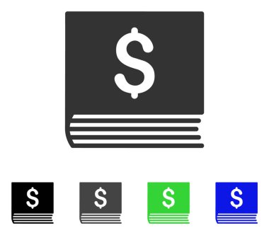 Satış kitap düz simgesi