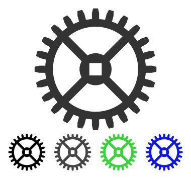 Saat vites düz simgesi