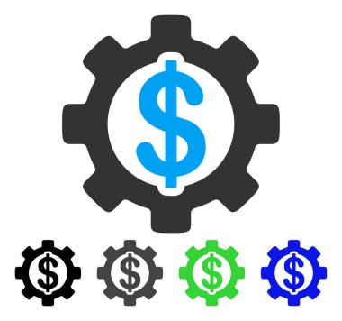 Geliştirme maliyet düz simgesi