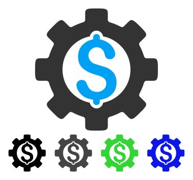 Geliştirme maliyet düz simgesi