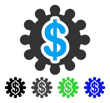 Mali seçenekleri vites düz simgesi