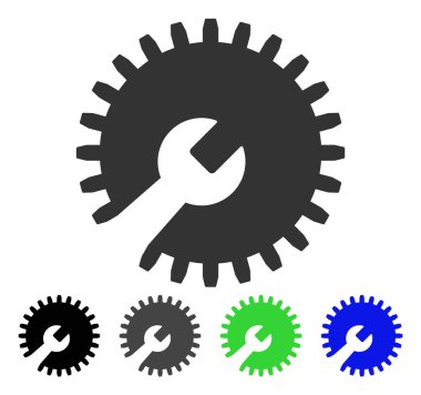 Vites araçlar düz simgesi