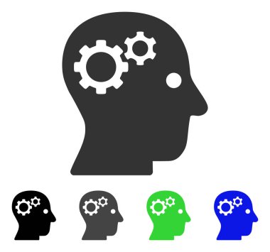 Akıl vites düz simgesi