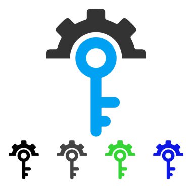 Anahtar seçenekleri düz simgesi