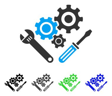 Mekanik araçlar düz simgesi