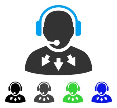 Operatör ileti düz simgesi