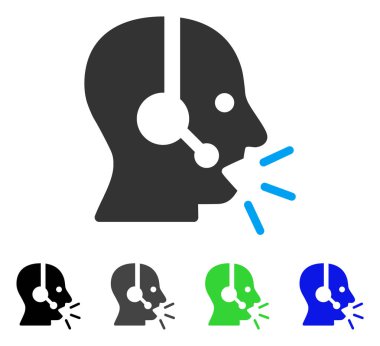 Operatör ileti düz simgesi