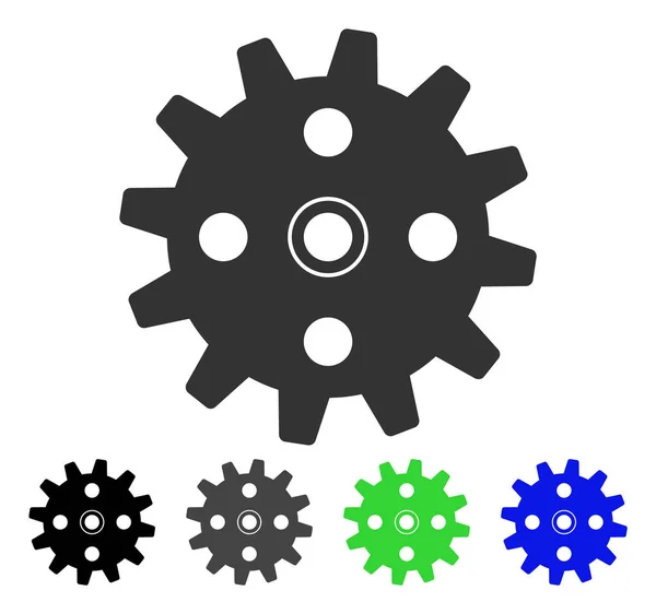 Cogwheel плоскі значок — стоковий вектор