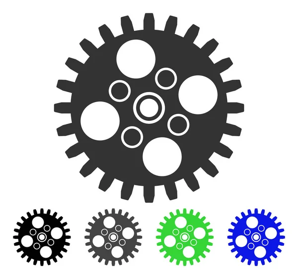 Cogwheel Flat Icon — Stock Vector