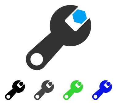 Düz İngiliz anahtarı simgesini