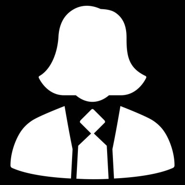 Bayan Yöneticisi düz simgesi