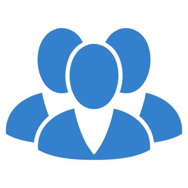 İstemciler düz vektör simgesi