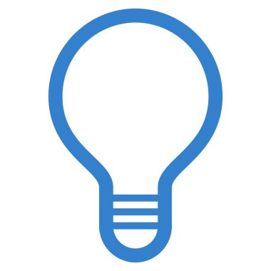 Lamba ampul düz vektör simgesi