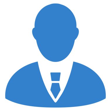 Yöneticisi düz vektör simgesi