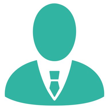 Patron düz vektör simgesi