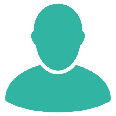 Müşteri düz vektör simgesi