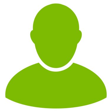 Müşteri düz vektör simgesi