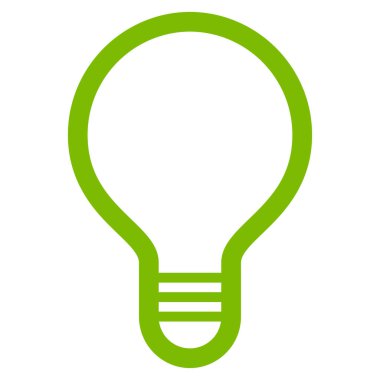 Lamba ampul düz vektör simgesi