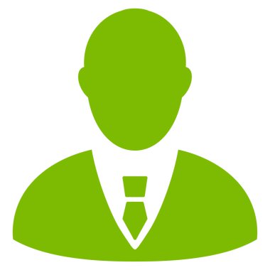 Yöneticisi düz vektör simgesi