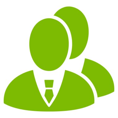 Yöneticileri düz vektör simgesi