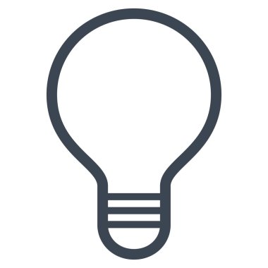 Ampul Düz Vektör Simgesi