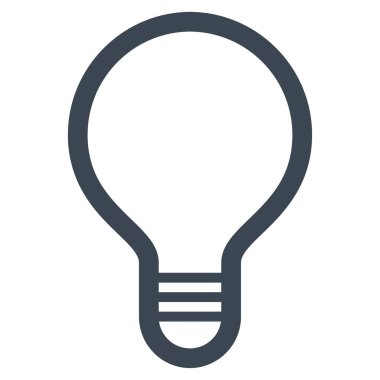 Lamba ampul düz vektör simgesi