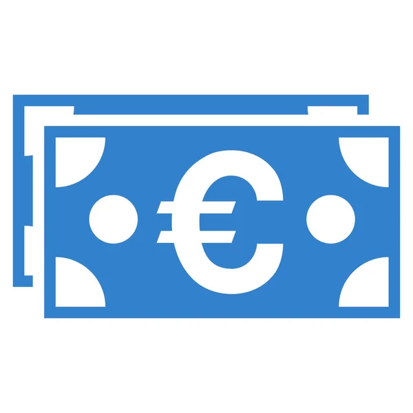 Ikona wektor płaskim banknotów euro — Wektor stockowy