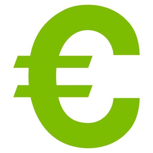 Euro Simbolo Icona vettoriale piatta — Vettoriale Stock
