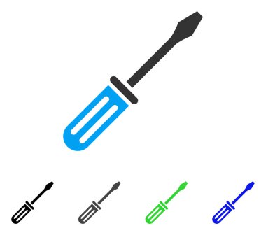 Tornavida düz simgesi