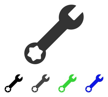 Düz İngiliz anahtarı simgesini